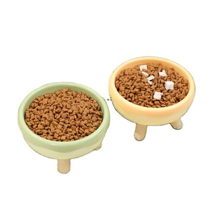Bán buôn nhỏ/lớn Nhựa nâng cao thức ăn cho mèo và bát nước tròn tự động nạp vật nuôi cho chó và chó con làm bằng PP - Product Image 1
