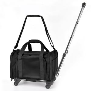 Pembawa bergulir yang disetujui maskapai penerbangan untuk pembawa anak anjing dan kucing kecil dengan roda yang dapat dilepas - Product Image 2