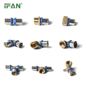 IFAN perlengkapan Pipa PEX kualitas tinggi Fitting sama PEX 16-32mm Fitting Tekan