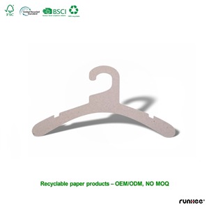 Perchas <span class=keywords><strong>de</strong></span> Cartón Kraft Reciclado Impresas Biodegradables Personalizadas y Ecológicas Certificadas, Perchas Plegables <span class=keywords><strong>de</strong></span> Tela para Plantas - Product Image 2