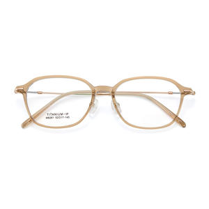 Montures de lunettes ovales Danyang M8261 en titane et résine, légères, pour femmes, monture complète, design rétro - Product Image 3