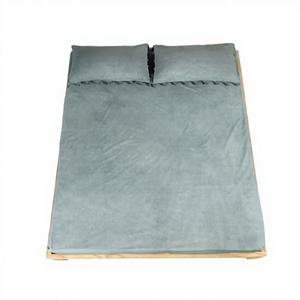 Sábana Ajustable 100% Algodón Puro con Elástico de Plástico, 300 Hilos, Grado A, Estilo Liso, Suave, Transpirable, Antiarrugas para Hoteles - Product Image 1