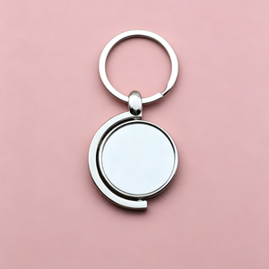 <b>Custom</b> Rotate Keychains Round Shape Zinc Alloy <b>Keychain</b> Metal Rotatable <b>Keychain</b> - Product Image 1