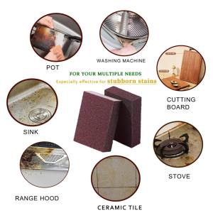 주방 청소 매직 스크러빙 그릇 브러시 냄비 녹 오염 제거 스폰지 - Product Image 6