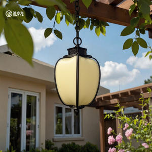 Outdoor <b>Chandelier</b> Waterproof New Chinese Style Garden Lamp Outdoor Garden Pavilion Corridor Balcony Villa Eaves Home <b>Chandelier</b> - Product Image 4