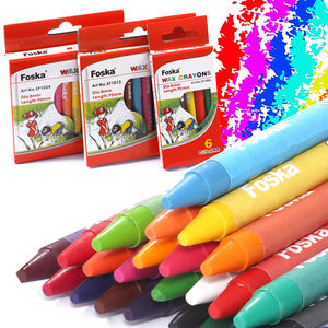 FOSKA – Coffret de crayons de couleur non toxiques, faciles à tenir, en paquets de 12, 18 et 24, pour le dessin des tout-petits et des enfants, idéal pour les voyages et l'apprentissage artistique - Product Image 1