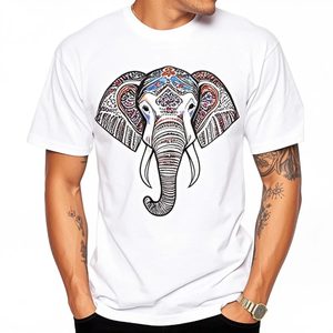 Wholesale Crew Neck <b>White</b> T-<b>Shirt</b> Soft Cotton for DTF Printing High Quality Crew Neck Men's T <b>Shirts</b> - Product Image 1