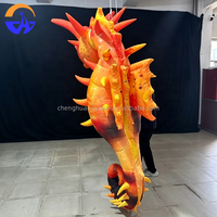Modèle de hippocampe gonflable personnalisé pour publicité extérieure, centres commerciaux, carnavals, événements et spectacles, avec souffleur