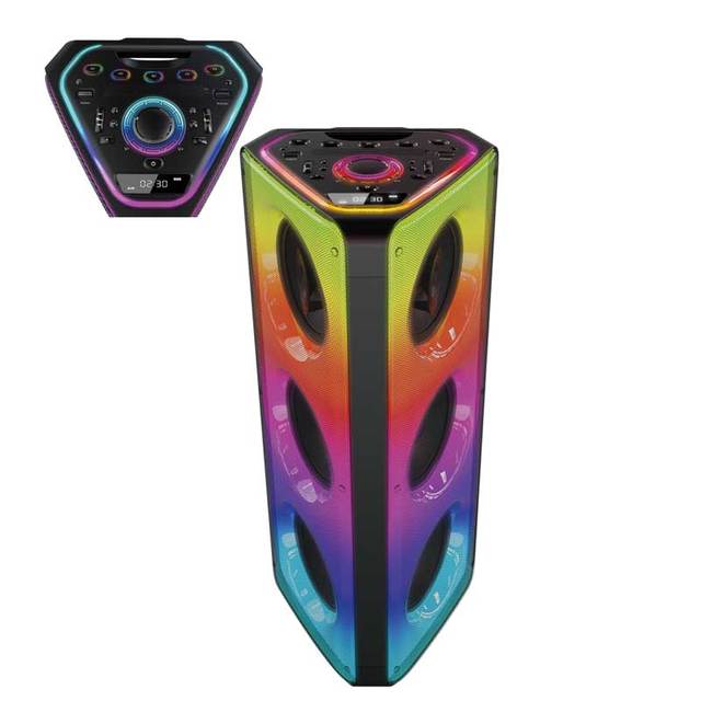 Hot Selling 6*8 Inch Triangle Shape Party Speaker  With LED Light