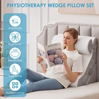 Einstellbare Triangle Memory Foam Bettkeil kissen mit Halbmond polster kissen zum Schlafen und saurem Reflux nach der Operation