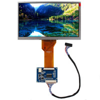 Panel LCD de 7 Pulgadas para Motocicleta, Resolución 800x480, Modelo AT070TN92, con Placa TCON TTL a LVDS de 50 Pines