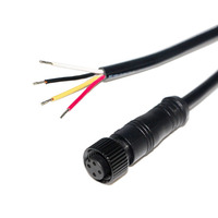 Connecteur électrique 4 broches, 4 cœurs, mâle/femelle, pour LED extérieures, avec câble 18AWG de 15 cm, connecteur étanche IP68