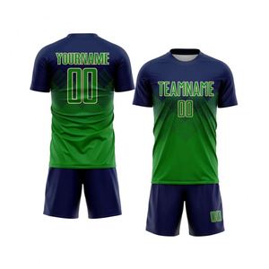 Conjunto de Camiseta y Pantalones Cortos de Fútbol con Color Degradado, Transpirable, de Secado Rápido, Uniforme de Entrenamiento para Hombres y Jóvenes - Product Image 1