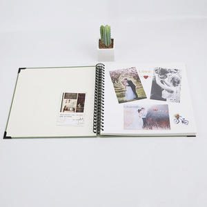 Album <span class=keywords><strong>photo</strong></span> <span class=keywords><strong>de</strong></span> scrapbooking recouvert <span class=keywords><strong>de</strong></span> lin <span class=keywords><strong>de</strong></span> 12 pouces pour les voyages, les mariages, les livres d'invités, Noël, les baby showers (25 feuilles/50 pages) - Product Image 3