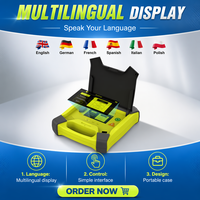 Défibrillateur AED rechargeable XFT-120G à longue autonomie, en plastique, avec télécommande, pour la formation en premiers secours et la formation en RCP