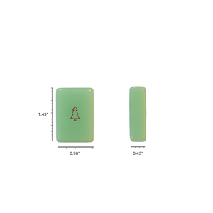 Juego de Mahjong Americano de Lujo Moderno para Navidad, 160 Piezas de Acrílico Verde Menta de 1.43 Pulgadas, Diseño Festivo de Copo de Nieve y Santa Claus - Product Image 4
