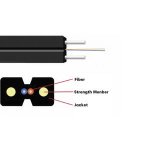 FTTH Intérieur Extérieur <span class=keywords><strong>2</strong></span> Core Auto-Support Type de fil d'acier <span class=keywords><strong>Câble</strong></span> De Fibra Optica Monomode Drop Cable GJYXFCH Fibre Optique - Product Image 4