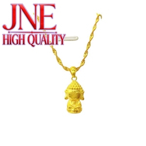 Collier pour femme en or de rivière du Vietnam, en forme de cœur. Petit pendentif ange Bouddha <span class=keywords><strong>Xiaoxiao</strong></span> pour femme, 4 pendentifs élégants et tendance - Product Image 5