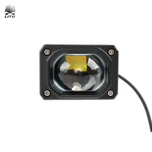 Phare antibrouillard auxiliaire automatique Ip68 3500K 6000K Dual Color Mini Led Driving Light 12V 2.5 inch Motorcycle Led Work Lights
