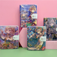 Carnet à couverture PVC 50K avec fermeture magnétique, 100 pages colorées, motifs anime et dessins animés, fournitures scolaires pour étudiants, vente en gros