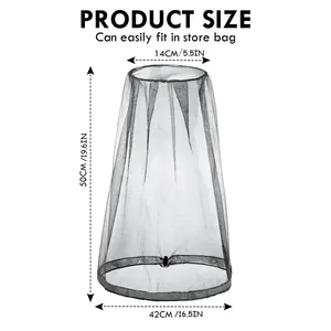 Chapeau de jardinage anti-moustiques avec filet de protection pour la tête, idéal pour la randonnée, le camping et la pêche - Product Image 6