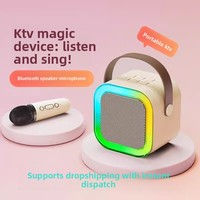 Système audio domestique K12 avec microphone intégré pour système de sonorisation, kit karaoké sans fil, kit domestique tout-en-un ABS