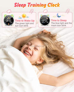 <span class=keywords><strong>นาฬิกา</strong></span>ปลุกน่ารัก ควบคุมด้วยเสียง ไฟกลางคืน ชาร์จผ่าน USB ลายการ์ตูน <span class=keywords><strong>นาฬิกา</strong></span>ดิจิตอล LED พร้อมเทอร์โมมิเตอร์ ไฟปลุก - Product Image 5