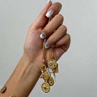 Collier Gaovo haut de gamme en acier inoxydable style européen-américain avec étoile à huit branches en zircon, pendentif délicat pour chaîne de clavicule