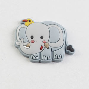 2023 nueva llegada al por mayor PVC lindo zoológico animales zapato encantos inspirado por Zorro pandas Hipopótamo y elefante decoraciones Accesorios - Product Image 2