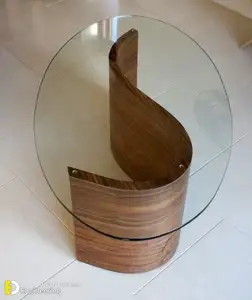 Table à manger ronde en verre trempé de 40 pouces, 8MM thk, meuble moderne, coupe à la taille