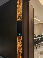 Panneau mural en pierre flexible Life1996 Luxury, pierre naturelle mince de 2 mm, durable, pour extérieur, bar, club, pierre translucide rétroéclairée