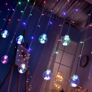 Led mong muốn bóng Rèm chuỗi đèn Cổ Tích Vòng hoa đèn Cử<span class=keywords><strong>a</strong></span> Sổ Phòng ngủ đám cưới năm mới trang trí lễ hội Giáng sinh - Product Image 6