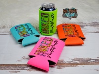 Porte-canette de bière personnalisé en néoprène imperméable et isolant, vente en gros pour les sports de plein air et les fêtes décontractées