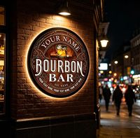 Enseigne lumineuse LED en aluminium étanche de qualité commerciale avec télécommande personnalisée pour la décoration murale de bar à domicile et de « man cave »