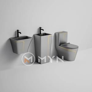 Inodoro <span class=keywords><strong>de</strong></span> Mármol Color Gris Metálico, Tendencia en eBay y <span class=keywords><strong>NetFlix</strong></span>, con Sifón en Forma <span class=keywords><strong>de</strong></span> S o P, Venta al Por Mayor - Product Image 2