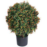 Vente en gros de topiaires en plastique pour la décoration de jardin plantes fruitières arbre topiaire artificiel bonsaï