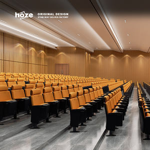 HOZE HS-1203C-2T Modern aluminium Aloi disesuaikan film teater kursi Woven dapat dilipat kursi berlengan ramah lingkungan komersial - Product Image 3