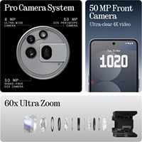 Smartphone Nothing Phone 3A Pro 5G 2025, Octa Core, Android 15, écran AMOLED FHD+ 6,7 pouces 120 Hz, caméra frontale 32 MP, Snapdragon 700