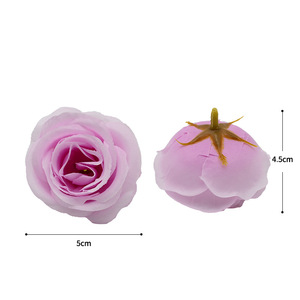 Tête de fleur de camélia artificielle Dongchen Crafts, 5 cm, fleur en soie pour accessoires de photographie de mariage, décoration intérieure - Product Image 5