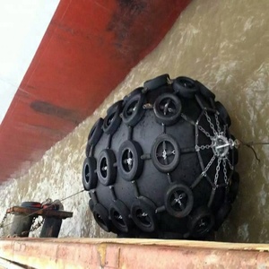 ขายเฟนเดอร์ยางกันกระแทกเรือแบบเป่าลมยี่ห้อ Yokohama พร้อมตาข่ายและยางล้อ ได้รับการรับรองมาตรฐาน BV สำหรับการใ<span class=keywords><strong>ช</strong></span>้งานทางทะเลนอก<span class=keywords><strong>ช</strong></span>ายฝั่ง - Product Image 2