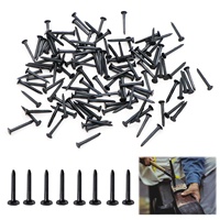 Clous en fer noir de 13 mm, clous métalliques pour la réparation de chaussures, bottes, talons et semelles en cuir
