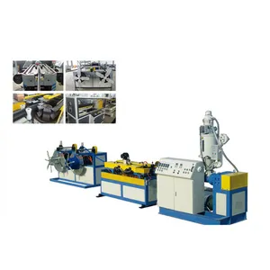 Gegolfd Pvc Pijp Productielijn Pvc Plastic Pijp Making Machines Pvc Pijp Productie Machine