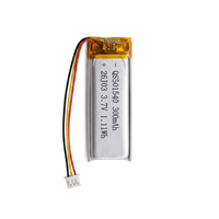 Batterie lithium-ion en gros 3.7V 7.4V rechargeable LiPo 100mAh 200mAh 300mAh 500mAh 501540 pour GPS