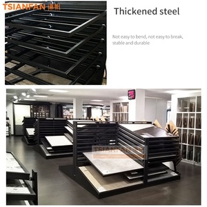 Quartzhavenpro slab Giá vẽ đứng tùy chỉnh Acrylic giá triển lãm thương mại gian hàng chiếu sáng gạch hiển thị đứng - Product Image 2