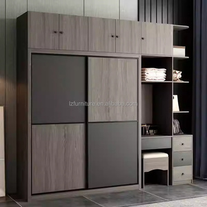 High Quality Low Priced Modern Apartment Bedroom Furniture Sets with Wooden Bed Wardrobe Dressing <b>Desk</b> TV <b>Cabinet</b> & Nightstands - Product Image 4