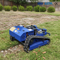 Tondeuse à gazon robotisée automatique robuste à moteur diesel 4 temps de 9 CV et 224 cm³ pour les jardins périurbains français, dotée de la technologie intelligente