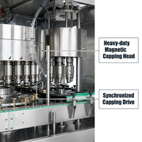Machine de production de remplissage et de bouchage automatique rotative à grande vitesse pour bouteilles en PET et en verre, eau pure et minérale