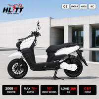 Moto électrique CE 2000W 72V avec batterie au plomb-acide, 70 km/h, Big S Cafe Racer, scooter électrique