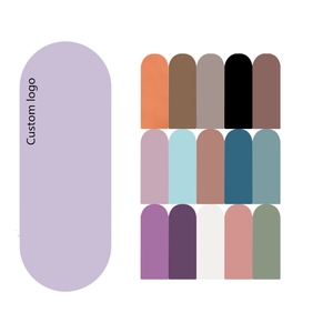 Pont en PU personnalisé noir beige 4,5 mm, forme capsule, arche ovale, double extrémité, OYM01, impression personnalisée, éco-responsable - Product Image 1