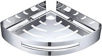 Étagère d'angle murale auto-adhésive moderne pour chambre, hôtel, salle de bain, cuisine, en fer, à double niveau, pour extérieur